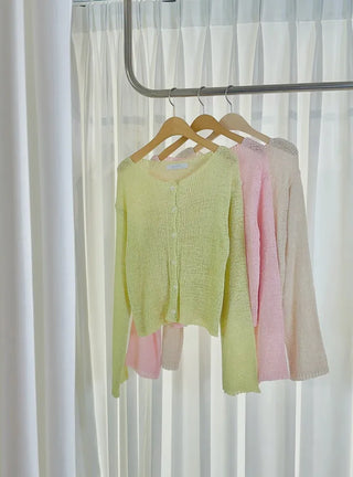 Luca Loose Summer Wrinkle Cardigan