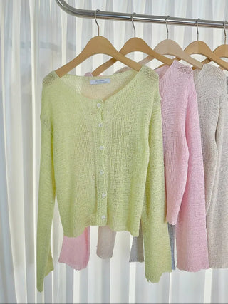 Luca Loose Summer Wrinkle Cardigan