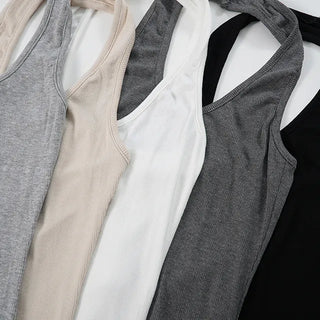 Soru Chewy Mochi Long Halter Neck Sleeveless