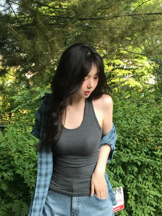 Soru Chewy Mochi Long Halter Neck Sleeveless