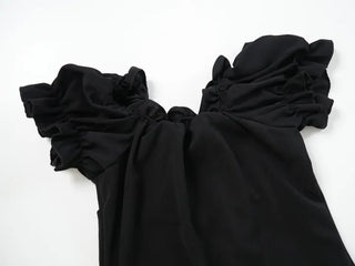 Beanie Frill Ribbon Mini Lovely Dress