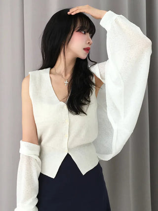 Doshu Loose Fit Balloon Bolero