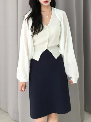 Doshu Loose Fit Balloon Bolero