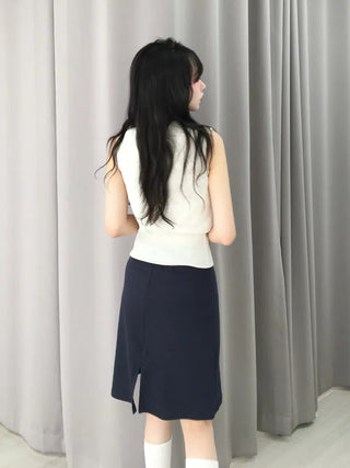 Raku Stretchy Cinched Waist Ribbed Sleeveless