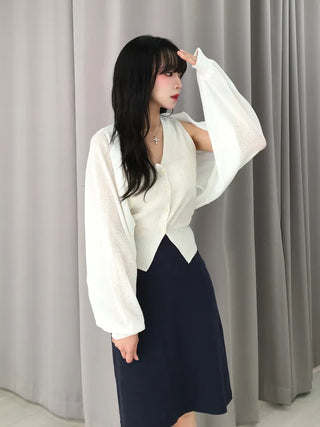 Raku Stretchy Cinched Waist Ribbed Sleeveless