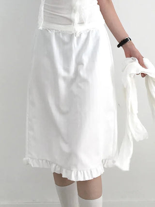 Mafi Lovely Striped Lace Midi Skirt