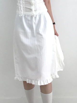 Mafi Lovely Striped Lace Midi Skirt