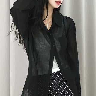 Hooni See-through Oversized Summer Shirt