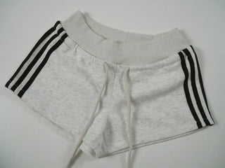 Yumo Wide Elastic Waist Three-Stripe Dolphin Shorts