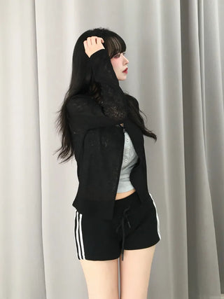 Very Loose Fit Salanta See-through Cardigan