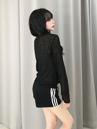 Very Loose Fit Salanta See-through Cardigan