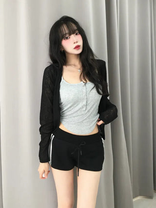 Very Loose Fit Salanta See-through Cardigan