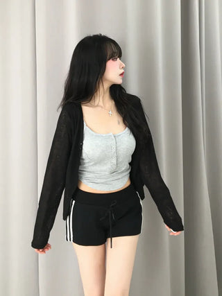 Very Loose Fit Salanta See-through Cardigan
