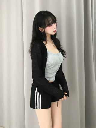 Very Loose Fit Salanta See-through Cardigan