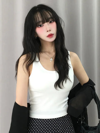 Moshu Stretchy Basic Sleeveless