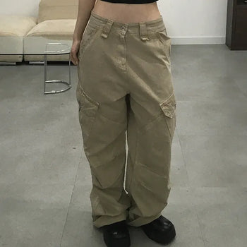 Bao Cargo Pocket Long Wide Pants