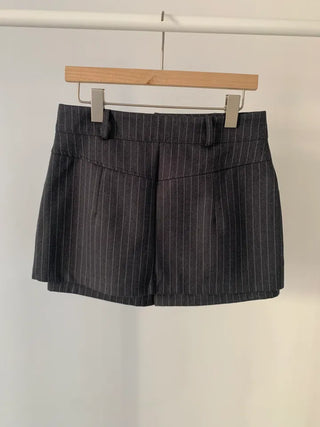 Nesha Striped Mini Skirt Pants