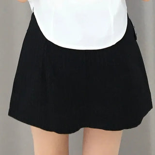 Nesha Striped Mini Skirt Pants