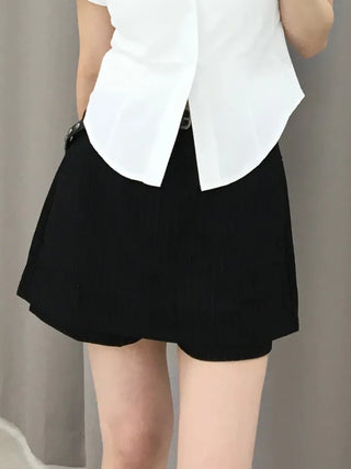 Nesha Striped Mini Skirt Pants