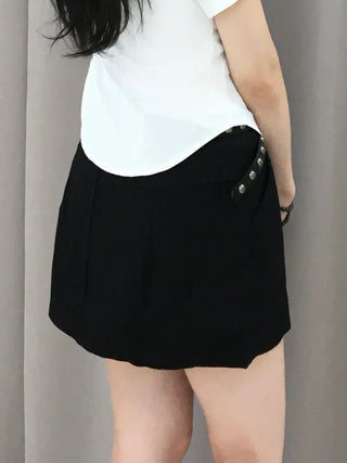Nesha Striped Mini Skirt Pants