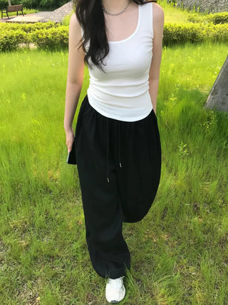 Cuban Modal Square Neck Sleeveless
