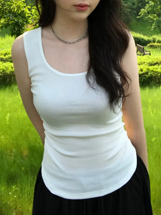 Cuban Modal Square Neck Sleeveless