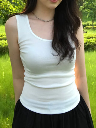 Cuban Modal Square Neck Sleeveless