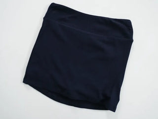 AEL Simple H-Line Ribbed Mini Skirt