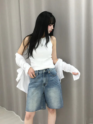 Sor Basic Semi-Slim Ribbed Sleeveless