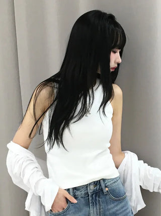 Sor Basic Semi-Slim Ribbed Sleeveless