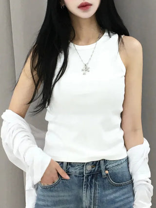Sor Basic Semi-Slim Ribbed Sleeveless