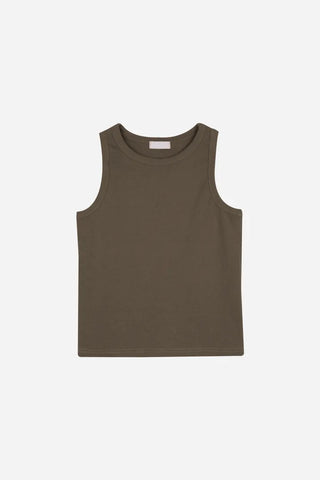 Sor Basic Semi-Slim Ribbed Sleeveless