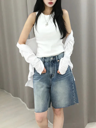 Sor Basic Semi-Slim Ribbed Sleeveless