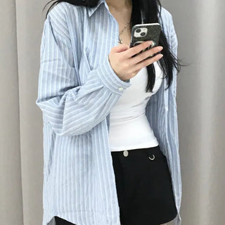 Ropel Multi-Stripe Oversized Shirt