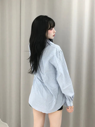 Ropel Multi-Stripe Oversized Shirt
