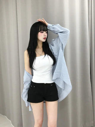 Ropel Multi-Stripe Oversized Shirt