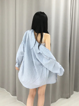 Ropel Multi-Stripe Oversized Shirt