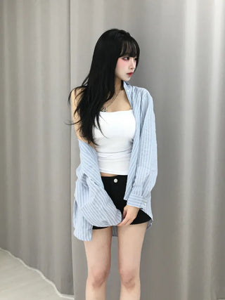 Ropel Multi-Stripe Oversized Shirt