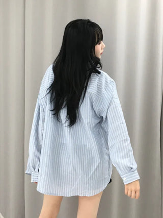 Ropel Multi-Stripe Oversized Shirt