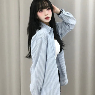 Ropel Multi-Stripe Oversized Shirt