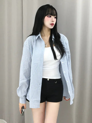 Ropel Multi-Stripe Oversized Shirt