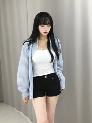 Ropel Multi-Stripe Oversized Shirt