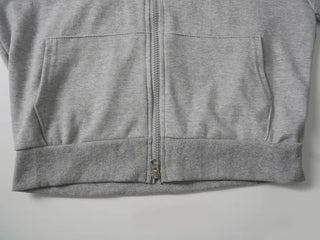 Hanu Y2K Iron Taste Heart Crop Zip-Up Hoodie