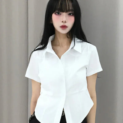 Jami Semi-Slim Fit Rolled Short Sleeve Shirt