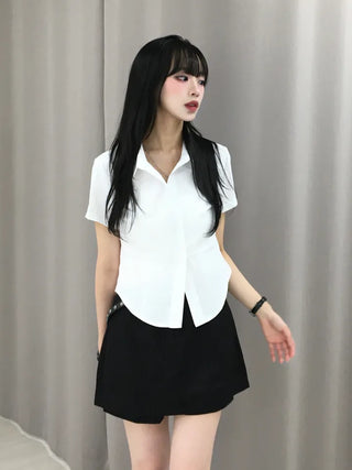 Jami Semi-Slim Fit Rolled Short Sleeve Shirt