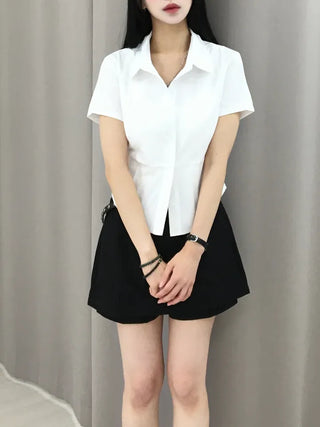 Jami Semi-Slim Fit Rolled Short Sleeve Shirt