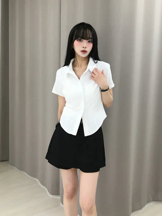 Jami Semi-Slim Fit Rolled Short Sleeve Shirt