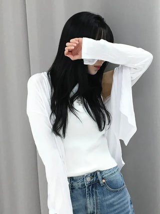 Toby Flowy Loose V-Neck Cardigan