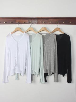 Toby Flowy Loose V-Neck Cardigan