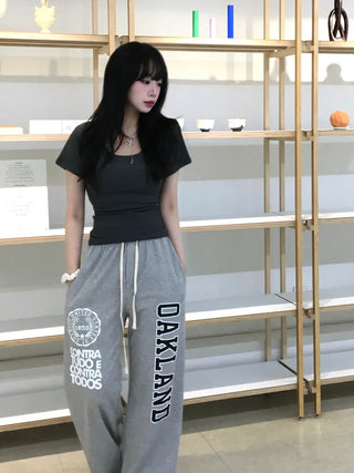 Mizo Lettering Long Pants